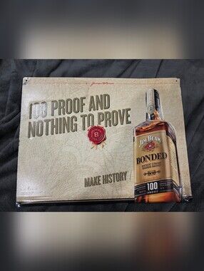 Vintage Jim Beam Bonded Kentucky Straight Bourbon Sign